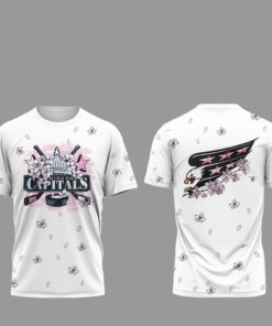 Washington Capitals Caps In Bloom 2026 Night All White Shirt