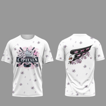 Washington Capitals Caps In Bloom 2026 Night All White Shirt