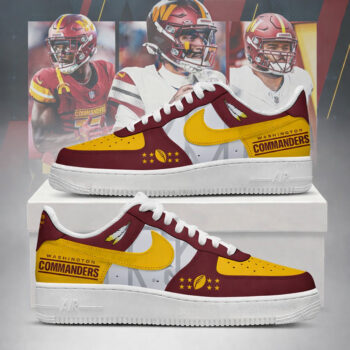 Washington Commanders Football League 2026 Air Force 1 Shoes Sneakers