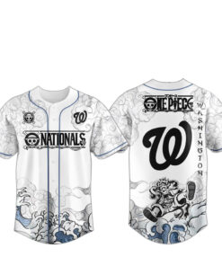 Washington Nationals x One Piece 2026 Luffy The Gear 5 Baseball Jersey