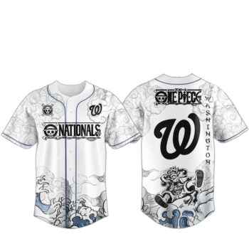 Washington Nationals x One Piece 2026 Luffy The Gear 5 Baseball Jersey