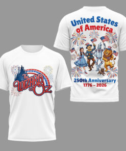 Wizard of Oz Patriotic 250 Years of America T-Shirt