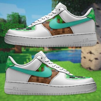 Air Force 1 Shoes Sneakers x Minecraft