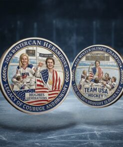 Jack Hughes 2026 Winter Olympic Gold Commemorative Coin