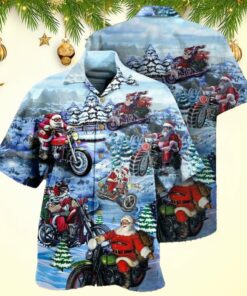Christmas Driving With Santa Claus Merry Christmas Hawaiian Shirt Gifts For Men