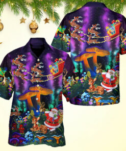 Santa Reindeer Christmas Hawaiian Shirt Best Christmas Gifts For Men Husband