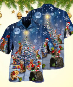 Cats Love Christmas Hawaiian Shirt With Cat Face Top Christmas Gifts 2026