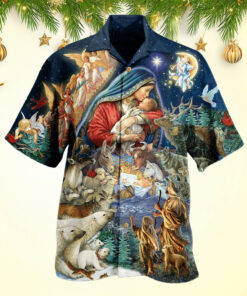 Cool Jesus Christmas Hawaiian Shirt Men's Christmas Gifts For Dad Husband