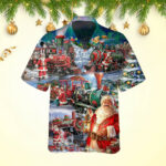 Train To Christmas Hawaiian Shirt Men's Christmas Gifts For Dad Husband