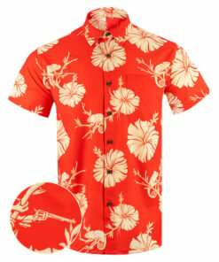 Rango Rifle Button Down Shirt Tactical Aloha Print Shirt Gifts For Gun Lovers