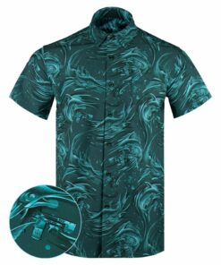 Gone Fishing Button Down Shirt Concealed Carry Hawaiian Shirt Best Christmas Gifts For Dad