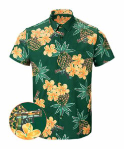 Bud Button Down Shirt Tactical Tropical Print Shirt Best Gifts For Father
