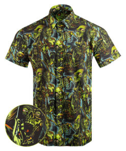 Living Dead Button Down Shirt Tactical Aloha Shirt Present For Husband