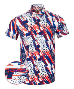 Eagles And Deagles Button Down Shirt Pearl Snaps Clothing Gun Print Hawaiian Shirt Dad Gifts
