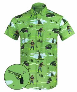 The Gilmore Button Down Shirt Tactical Hawaiian Shirt Gift Ideas For Gun Lovers