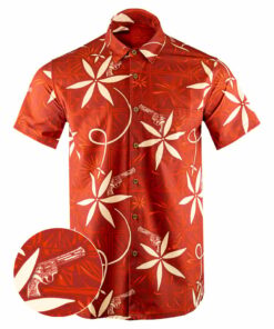 The King Button Down Shirt Tactical Aloha Shirt Present For Gun Lovers -WearandDecor