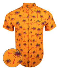 Trigger Happy Sunset Button Down Shirt Outdoor Hawaiian Tactical Shirt Gifts For Son In Law -WearandDecor