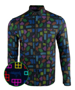 Arcade Series 3 Long Sleeve Button Down Shirt Hawaiian Tactical Button Down Gifts For Him -WearandDecor