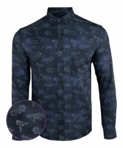 Zodiac Long Sleeve Button Down Shirt Tactical Hawaiian Shirt Pro Gun Rights Merch Gifts For Him -WearandDecor