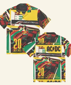 ACDC Merch Imola Button Down Shirt Music Lover Gifts For Him -WearandDecor