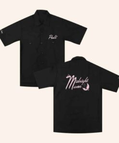 The Nude Party Merch Peels Midnight Manor Black Button Up Shirt Gift Ideas For Husband -WearandDecor