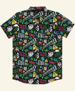 Deltarune Merch Spamton Button Up Shirt Christmas Gift Ideas For Boyfriend -WearandDecor