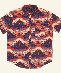 Stardew Valley Merch Ginger Island Resort Button Up Shirt Gifts For Brother -WearandDecor