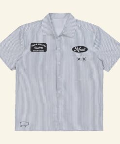 MeatCanyon Merch Papa Meat Butchery Button Up Shirt Xmas Gifts For Husband - Wear&Decor