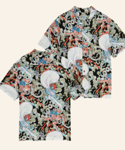 Ed Hardy Merch Japan Bee Hawaiian Shirt Ed Hardy Shirt Gifts For Brother - WearandDecor