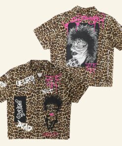 Ed Hardy Merch Punk Leopard Hawaiian Shirt Ed Hardy Shirt Christmas Gifts For Son - WearandDecor