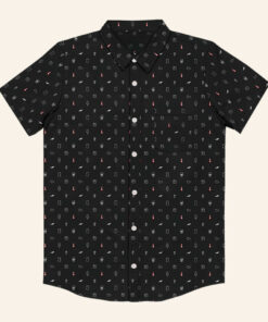 Homestar Runner Merch BLACK SPACE Button Up Shirt OMORI Shirt Gifts For Dad - WearandDecor