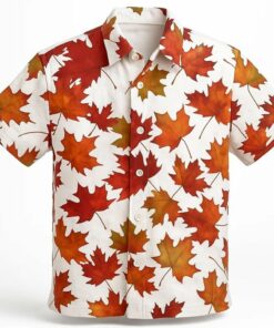 Tyler Durden Maple Leaf Hawaiian Shirt Birthday Present For Husband - WearandDecor