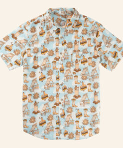 Whataburger Merch Sendero x Whataburger Cowboy Drive Thru Hawaiian Shirt Husband Gifts - WearandDecor