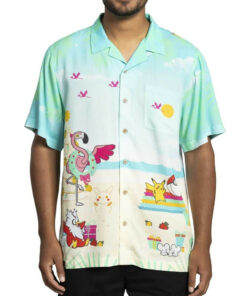 Pokemon Merch Pokemon Holiday Blue Hawaiian Shirt Christmas Gifts For Brother