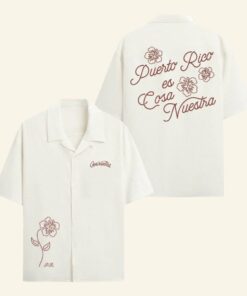 Rauw Alejandro Merch Puerto Rico Es Cosa Nuestra Button Up Shirt Gifts Ideas For Brothers - WearandDecor