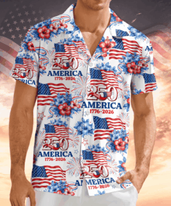 250 Years America 1776-2026 Patriotic Hawaii Shirt America 250 Merchandise Gifts For Patriotic Dad