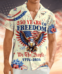 We The People - Honoring 250 Years Of Freedom 1776-2026 Hawaii Shirt America 250 Merchandise Patriotic Gifts For Him