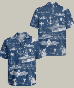 US Navy Surface Warfare Forces 250th Years Of Service Hawaiian Shirt Run Silent Run Deep Shirt