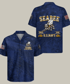 US Navy Seabees 250th Years Of Service Hawaiian Shirt We Build We Fight Shirt Patriotic Navy