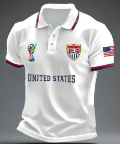 World Cup 2026 United States Soccer Polo Shirt USA National Team Fan Gear Gift For Supporters