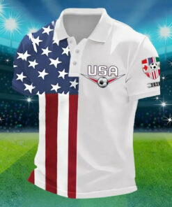 USA Soccer Polo Shirt World Cup 2026 American Heritage Fan Gear Gift For Football Supporters