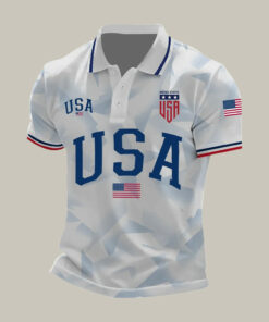 USA FIFA World Cup Team Polo Shirt American Football Team Shirt Game Day Gear