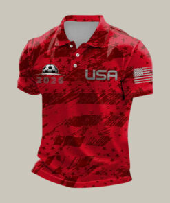 USA FIFA World Cup 2026 Polo Shirt World Cup Clothes Present Idea For Huge Fans