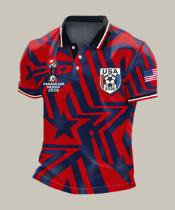 USA FIFA World Cup 2026 Polo Shirt American Flag Shirt Gift For Game Day