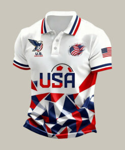USA FIFA World Cup 2026 Eagle Polo Shirt American Flag World Cup Clothes Unique Gift For Fan