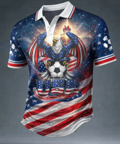 USA Soccer Eagle Polo Shirt 2026 World Cup Fan Gear Patriotic Gift Ideas