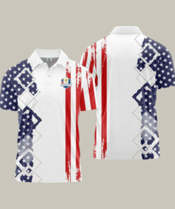 Titleist Ryder Cup Golf Polo Shirt American Flag Best Golf Shirt Present Idea For Husband