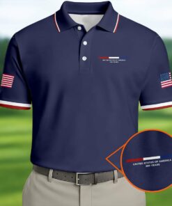 United States Of America 250 Years Golf Shirt US Apparel Patriotic Gifts For Golf Lovers