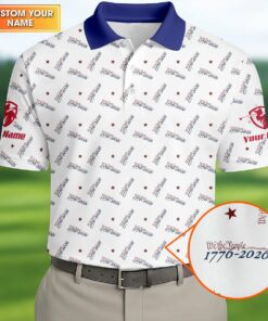 Custom We The People 1776-2026 Polo Shirt 250th Anniversary Patriotic Clothing Gift Ideas