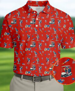 USA 250 Years Of Independence Polo Shirt Funny Man Golf And Beer Apparel Patriots Gifts For Dad